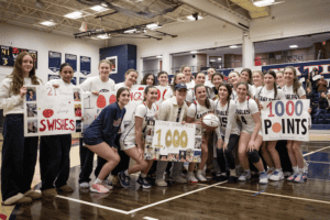 Eastchester celebrates the 1,000th career point of Deanna Biancardi